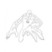 coloriage ben 10 se transforme en biotech